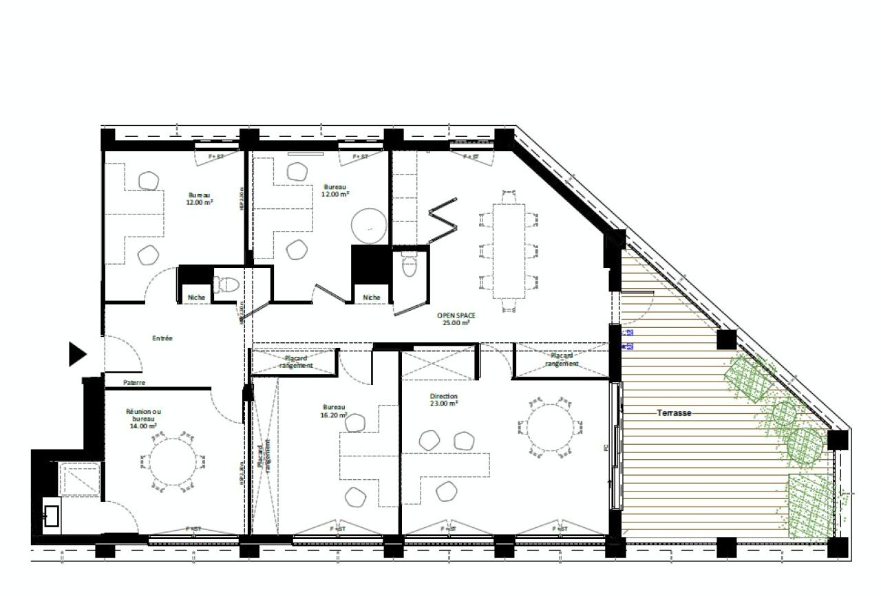 Bureau Bordeaux 124m² Vente bureau Bordeaux Gironde OVBUR2425002 2